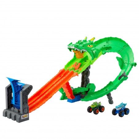 HOT WHEELS MONSTER TRUCKS rinkinys – Drakono sunaikinimas (JFR06)