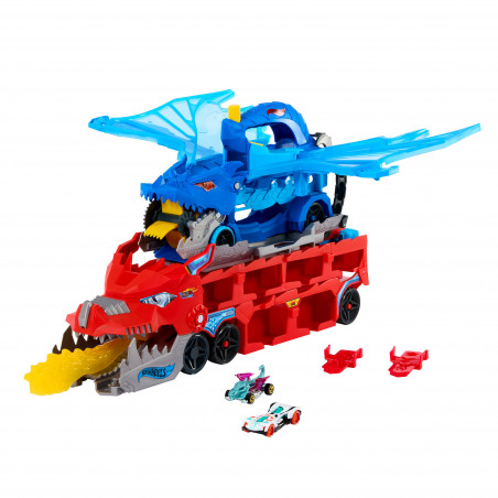 HOT WHEELS CITY transporteris – Dvigubas drakonas (JBM72)