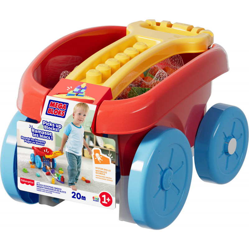 MEGA BLOKS kaladėlių rinkimo vežimėlis (JFR30)