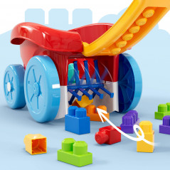 MEGA BLOKS kaladėlių rinkimo vežimėlis (JFR30)