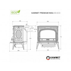 Ketaus krosnelė KAWMET Premium NIKA S5 ECO