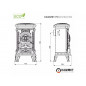 Ketaus krosnelė-viryklė KAWMET P9 (8 kW) ECO Ketaus krosnelė-viryklė KAWMET P9 (8 kW) ECO