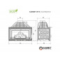 Ketaus įdėklas židiniui KAWMET W15 16,3 kW ECO Ketaus įdėklas židiniui KAWMET W15 16,3 kW ECO