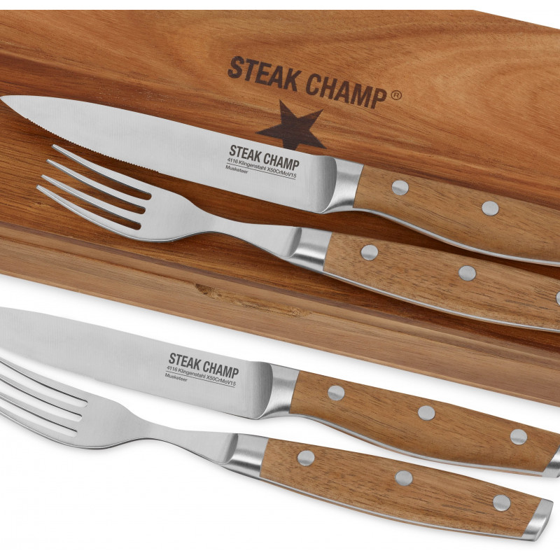 Šakučių ir Peilių Rinkinys Steak Champ Šakučių ir Peilių Rinkinys Steak Champ