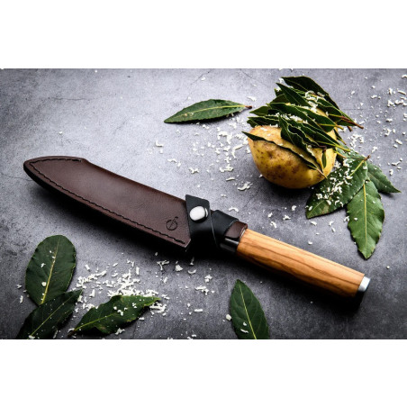 Odinis dėklas Santoku peiliui (14 cm) Forged