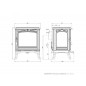 Ketaus krosnelė KAWMET HESTIA S17 ECO 4,6 kW Ketaus krosnelė KAWMET HESTIA S17 ECO 4,6 kW
