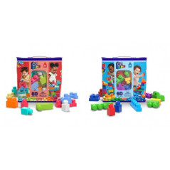 MEGA BLOKS kaladėlių rinkinys (krepšyje 60 det.)