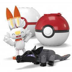 „Mega Construx Pokemon“ rinkinys „Ugninių Poke rutulių pakuotė“