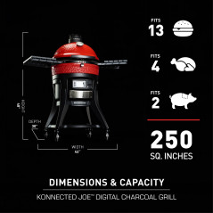Anglinis lauko grilis Kamado Joe -  Konnected