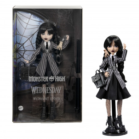 „Monster High X Wednesday“  lėlė Trečiadienė